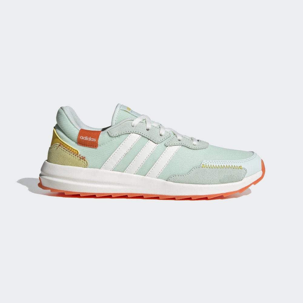 Adidas Women's Retrorun Running Shoes Grey Green/White/Orange Ireland EG4221